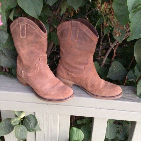 Women Fashion Suede Leather Low Heel Pullover Slouchy Ankle Boots Size 8 - Picture 9 of 9